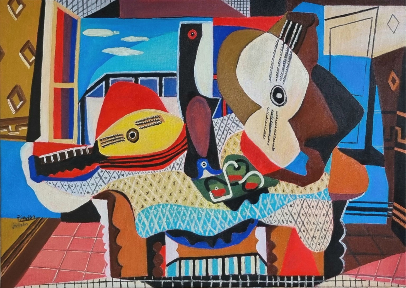 Hand-painted replica after Pablo Picasso